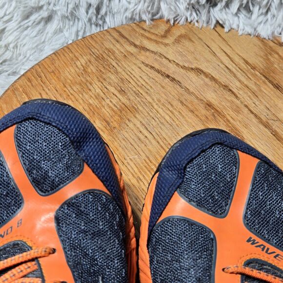 Mizuno Wave Ascend 8 Mens Size 9 UK 8 Trail Running Shoes Orange/Blue Trainers - Picture 9 of 13